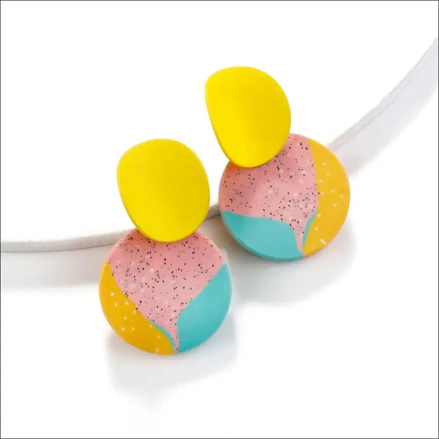 AENSOA Unusual Polymer Clay Drop Earrings 2021 Trendy