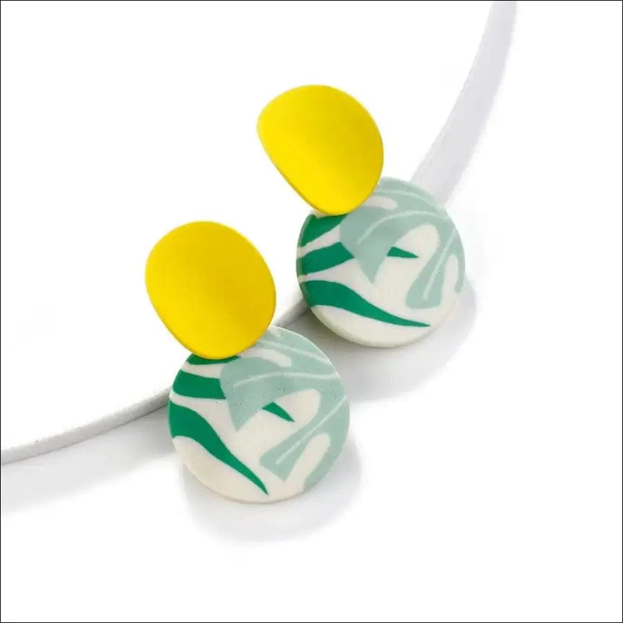 AENSOA Unusual Polymer Clay Drop Earrings 2021 Trendy