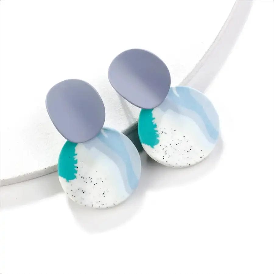 AENSOA Unusual Polymer Clay Drop Earrings 2021 Trendy