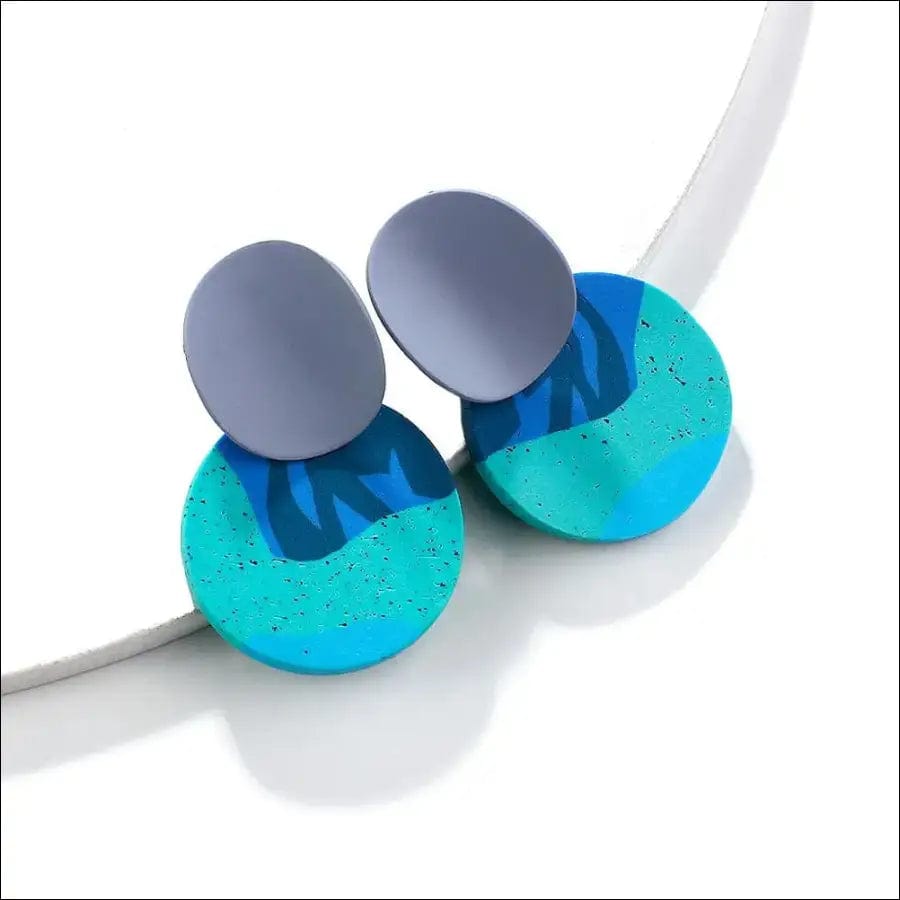 AENSOA Unusual Polymer Clay Drop Earrings 2021 Trendy