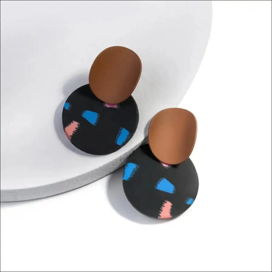 AENSOA Unusual Polymer Clay Drop Earrings 2021 Trendy