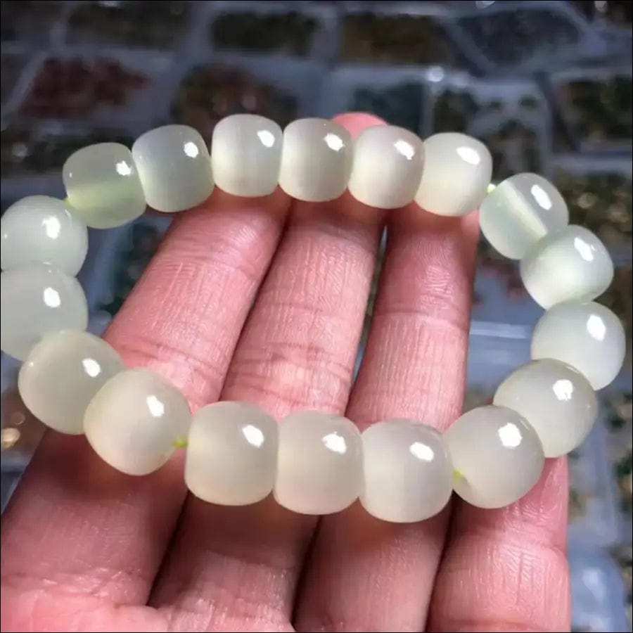 Afghan jade ice cat eye old bead bracelet Apple Pearl gift