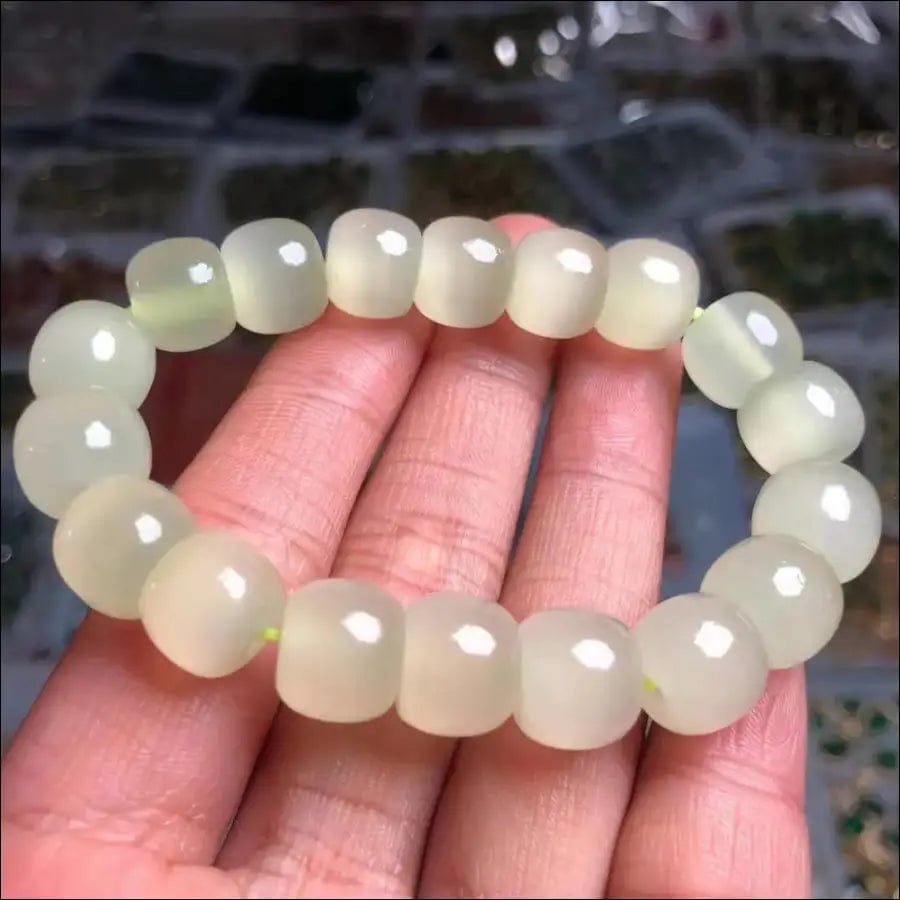 Afghan jade ice cat eye old bead bracelet Apple Pearl gift