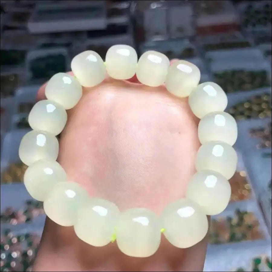 Afghan jade ice cat eye old bead bracelet Apple Pearl gift