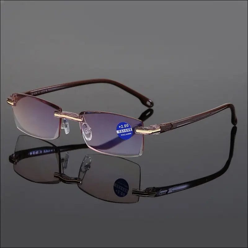 Ahora Anti Blue Light Blocking Rimless Reading Glasses Women