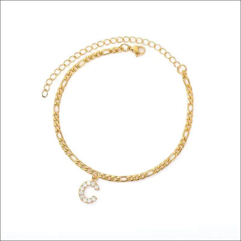 Amour Initial Anklet - 84750974-a BROKER SHOP BUY NOW ALL