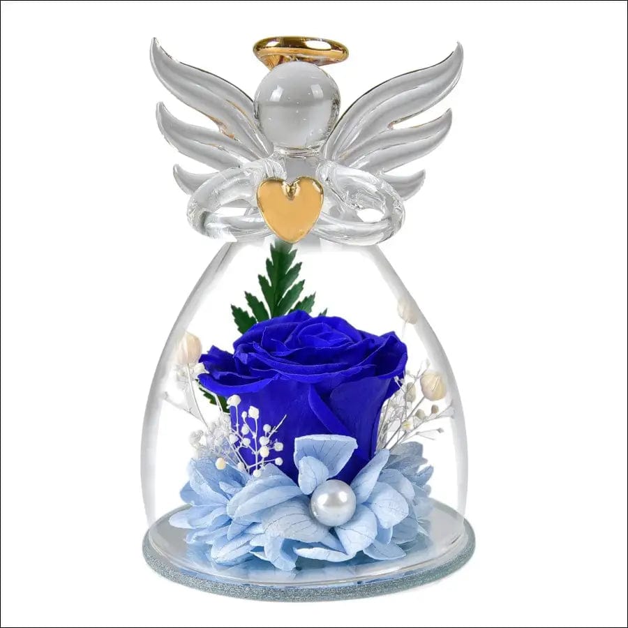 Angel eternal flower rose glass cover Christmas Valentine’s