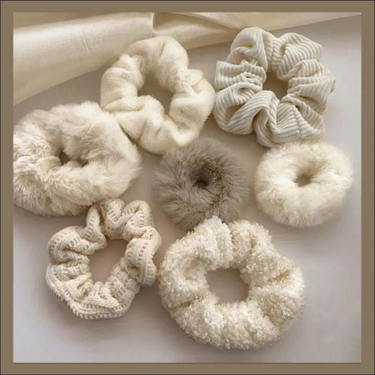 Autumn and winter plush big intestine hair ring temperament