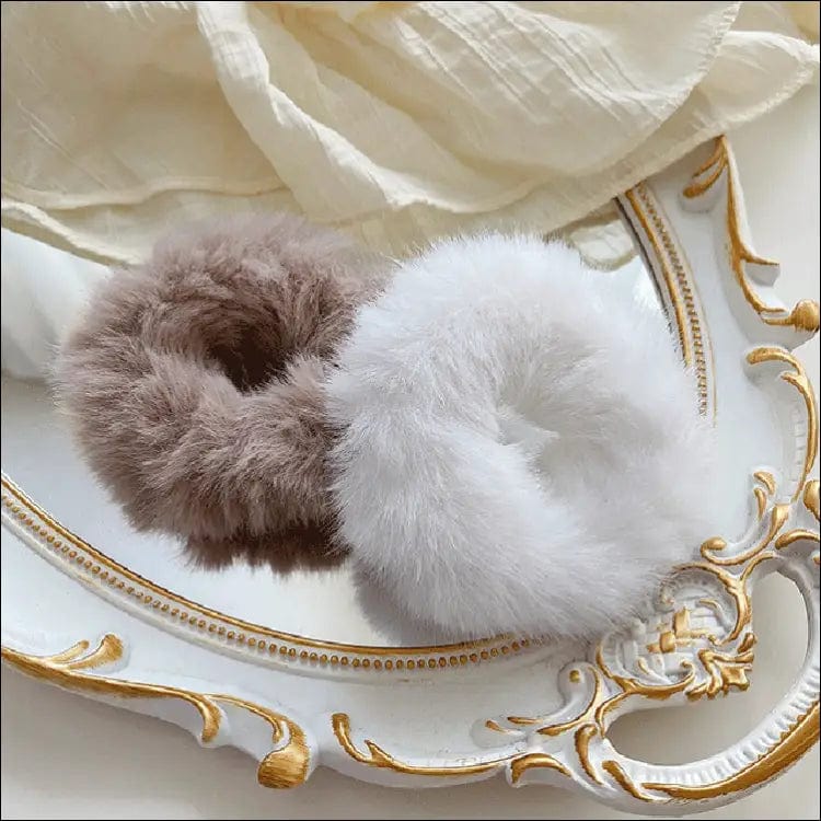 Autumn and winter plush big intestine hair ring temperament