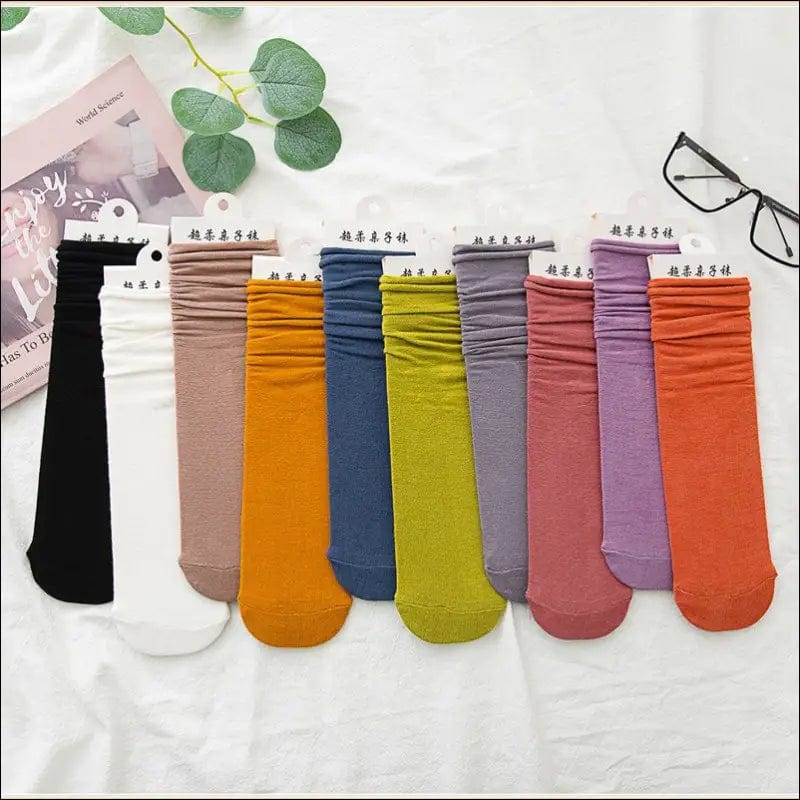 Autumn cotton socks stacks stockings adventive female
