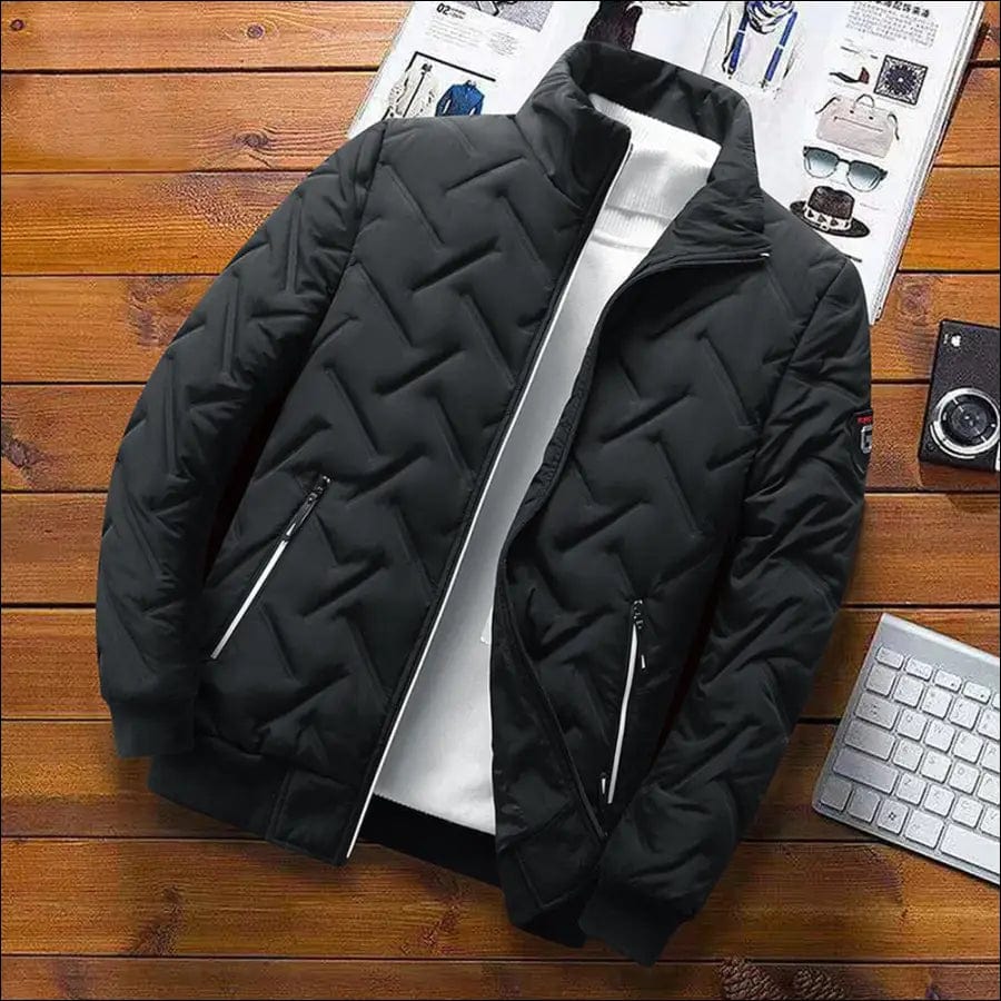 Autumn Winter Jacket Men Bomber Casual Thicken Cotton Padded