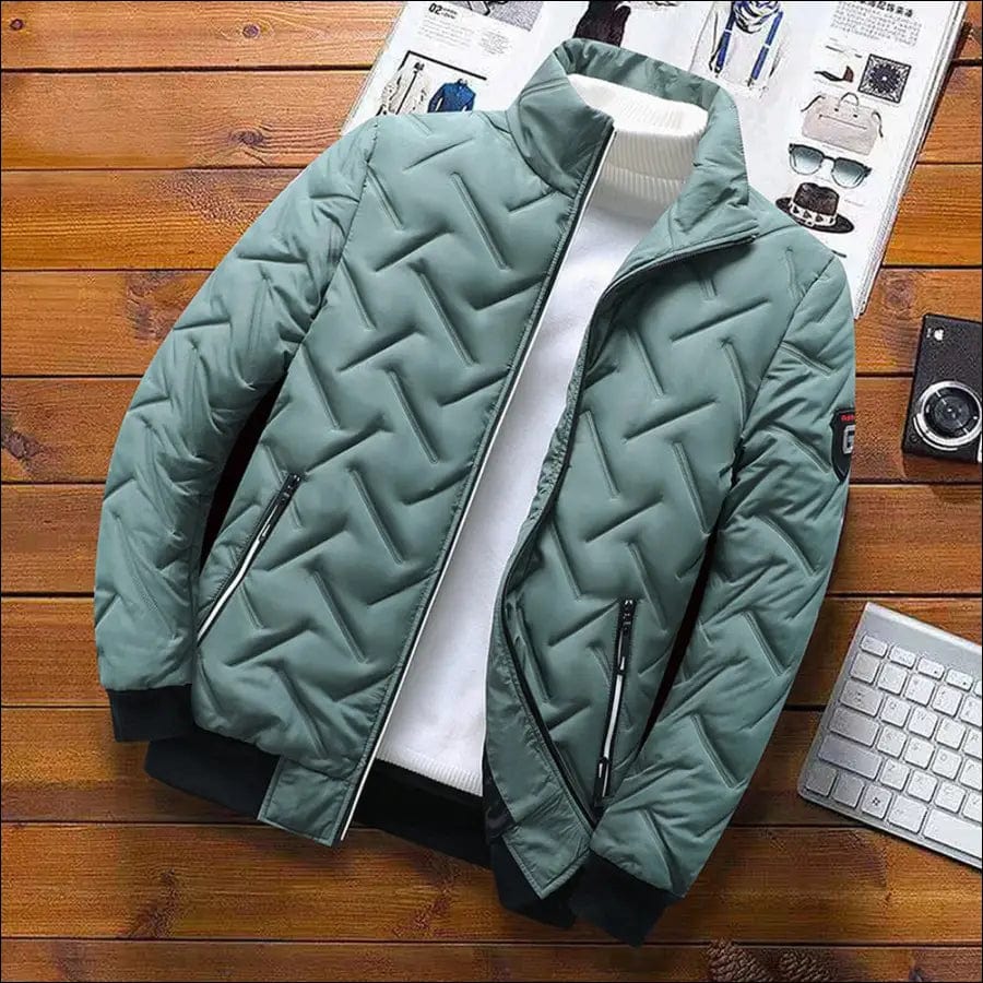 Autumn Winter Jacket Men Bomber Casual Thicken Cotton Padded