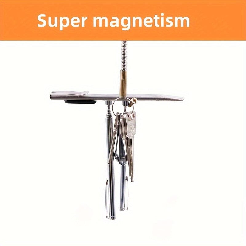 1pc Flexible Magnetic Pickup Tool, 60.96 Cm Long Flexible Bendable Magnetic Picker, Flexible Magnetic Pickup Zone Tool