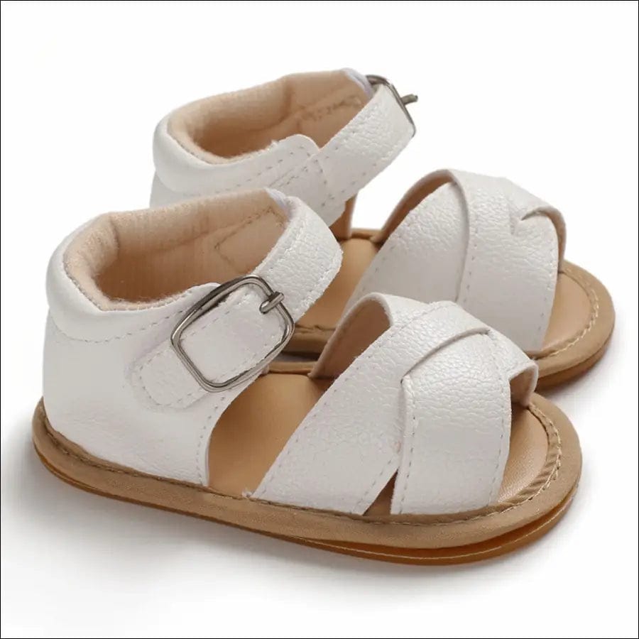 Baby leather sandals - 11 / White - 32571280-11-white BROKER