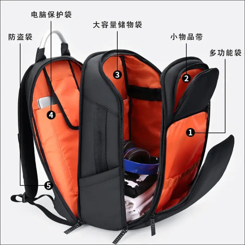 Backpack male multi-function business travel bag big