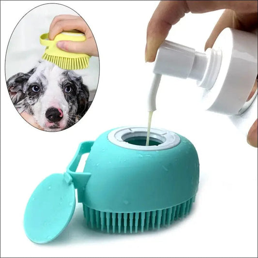 Bathroom Puppy Big Dog Cat Bath Massage Gloves Brush Soft