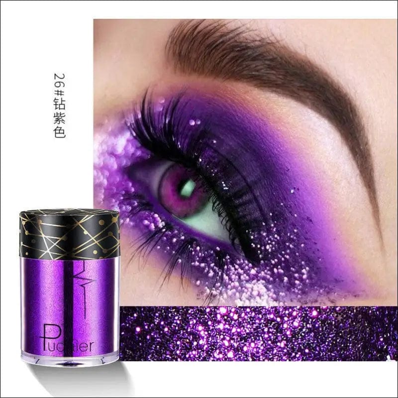 Beyprern 36 Colors Glitter Eyeshadow Waterproof Metallic