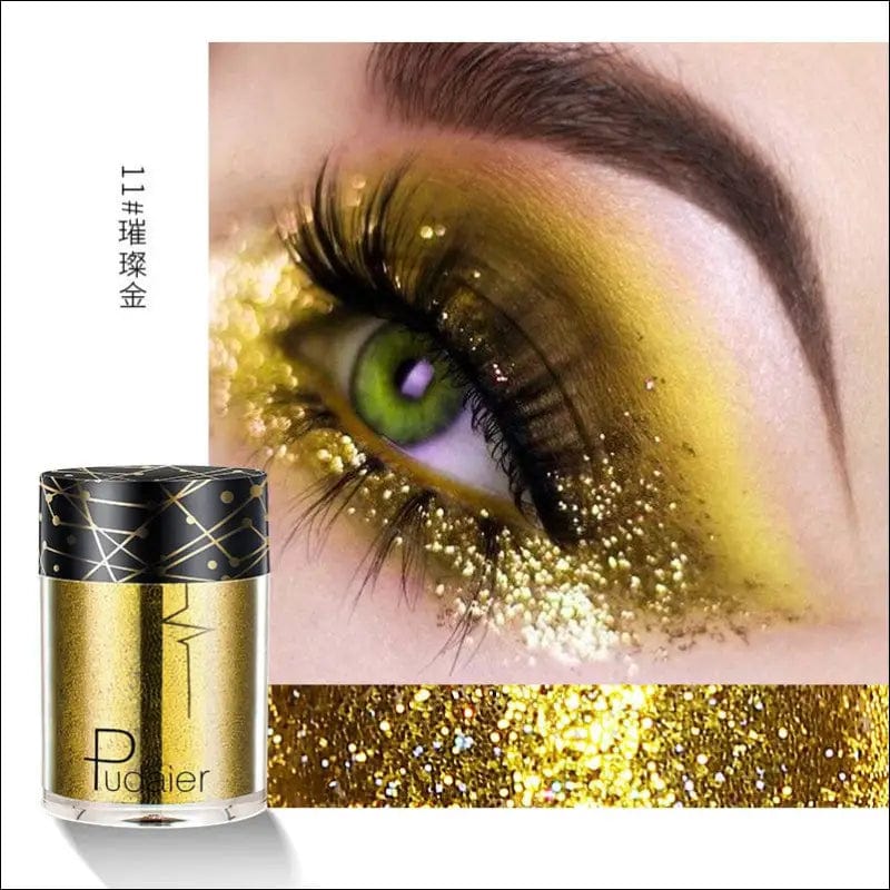 Beyprern 36 Colors Glitter Eyeshadow Waterproof Metallic