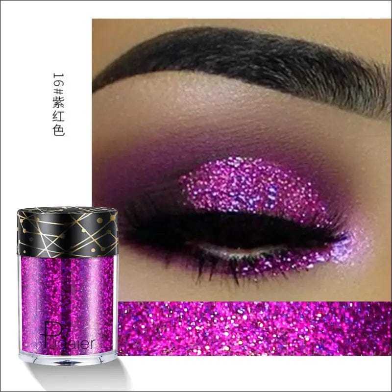 Beyprern 36 Colors Glitter Eyeshadow Waterproof Metallic