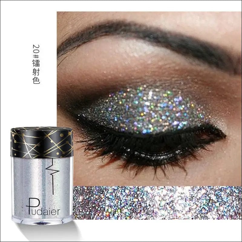 Beyprern 36 Colors Glitter Eyeshadow Waterproof Metallic