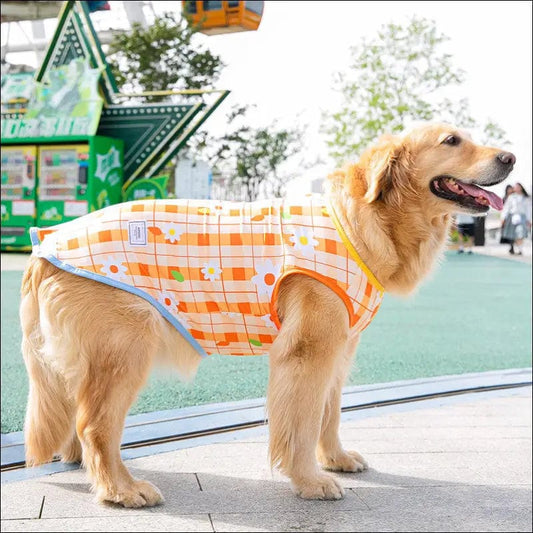 Big dog summer thin section full printed vest Labrador