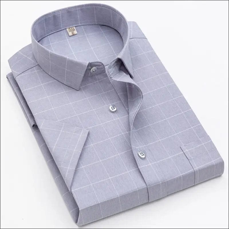 BINHIIRO Men’s Short Sleeve Shirt Business No Ironing