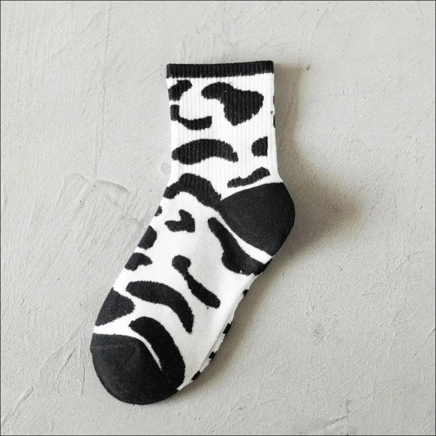 Black and white socks Chinese stockings INS tide summer thin