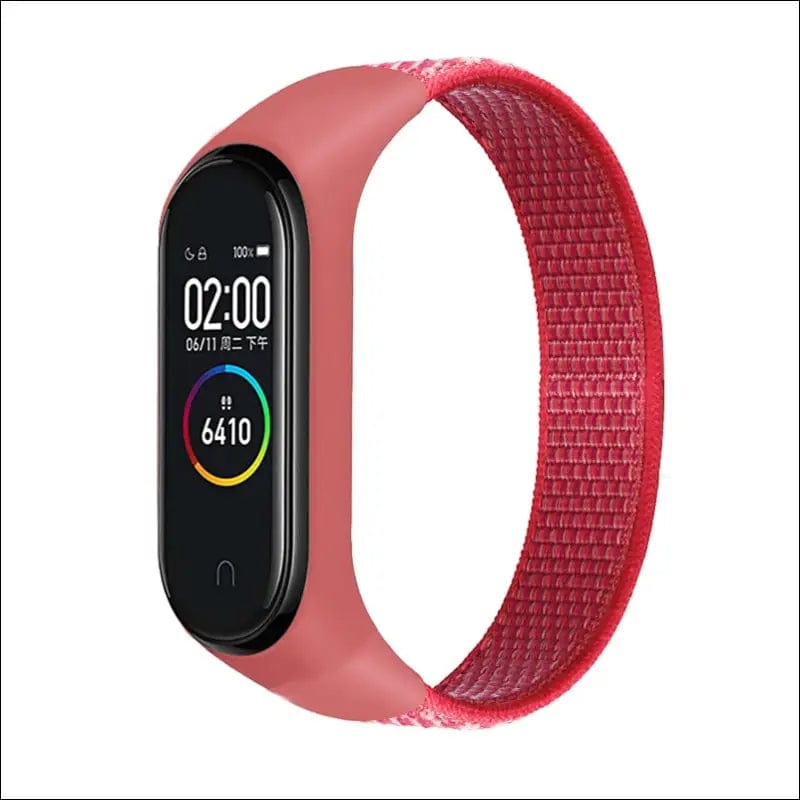 Bracelet for mi band 5 6 Strap Nylon Sport loop watch Belt