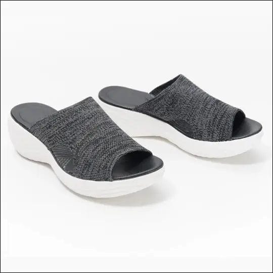 Breathable Summer Super Soft Slippers For Women - black /