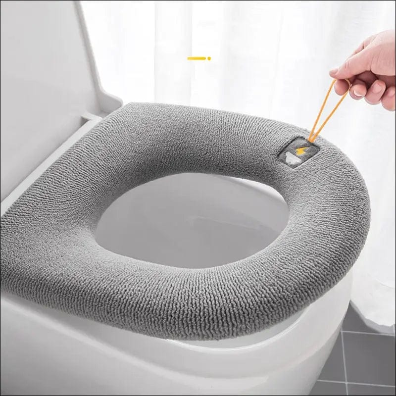 British Plug Toilet Seat Home Winter Thickened Fleece