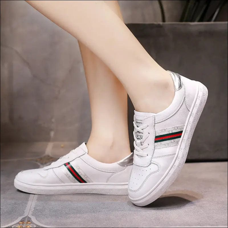 Broken code clearance leather white shoes women’s student