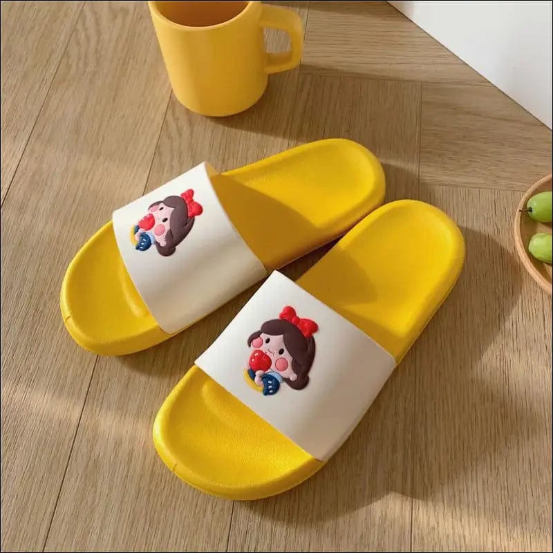 Cartoon cute girl heart cool slippers bathroom bath home