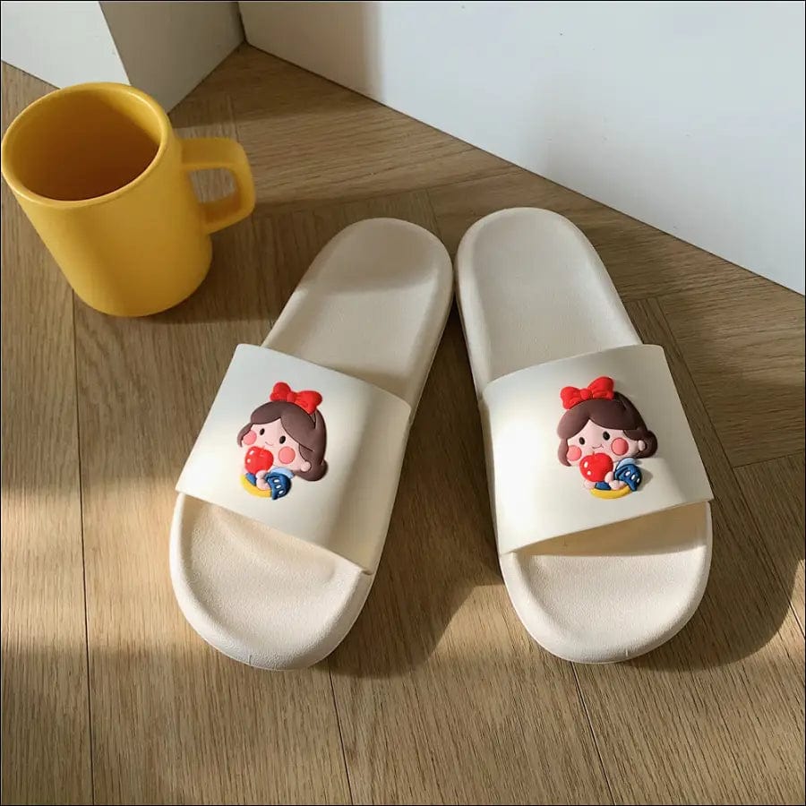 Cartoon cute girl heart cool slippers bathroom bath home