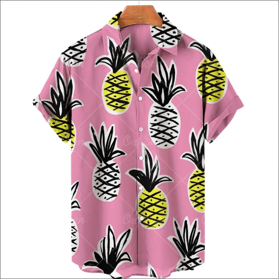 Casual Hawaiian Shirts 3d Fruit Print Men Women Clothing