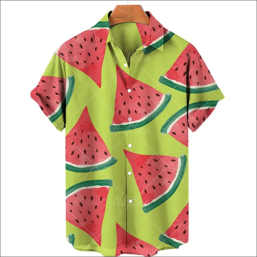 Casual Hawaiian Shirts 3d Fruit Print Men Women Clothing