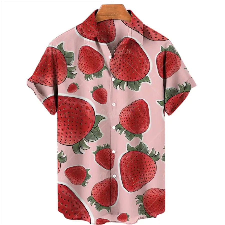 Casual Hawaiian Shirts 3d Fruit Print Men Women Clothing