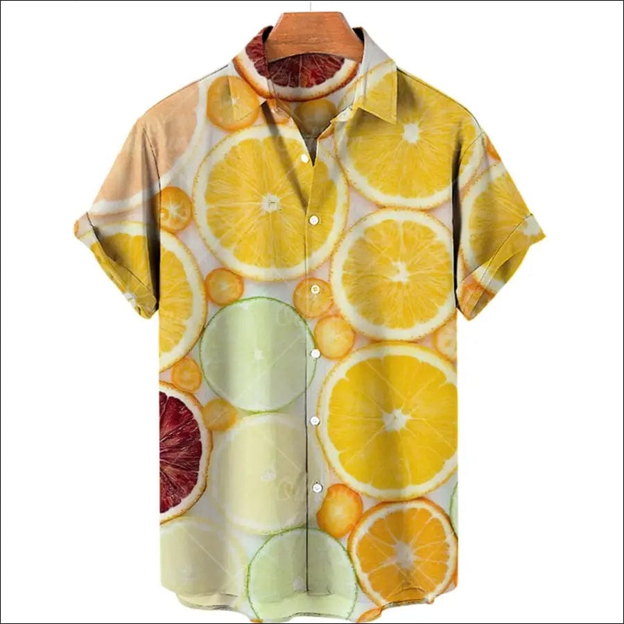Casual Hawaiian Shirts 3d Fruit Print Men Women Clothing