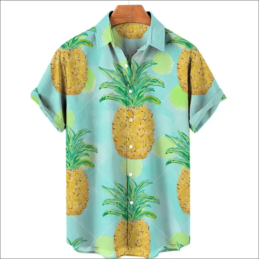 Casual Hawaiian Shirts 3d Fruit Print Men Women Clothing