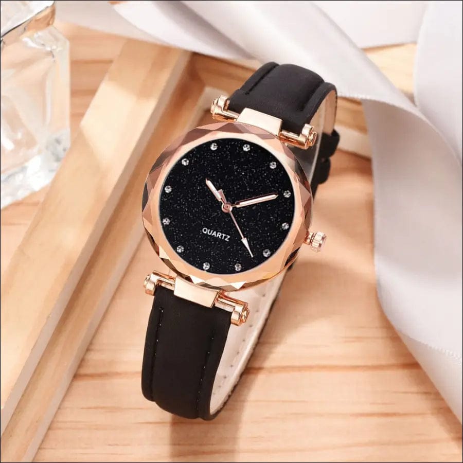 Casual Women Romantic Starry Sky Wrist Watch bracelet