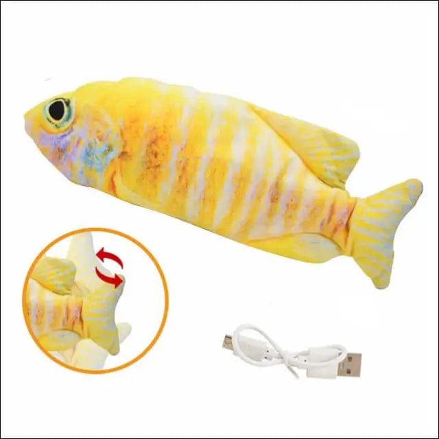 Cat Toy Fish USB Electric Charging Simulation Pet Chew Bite