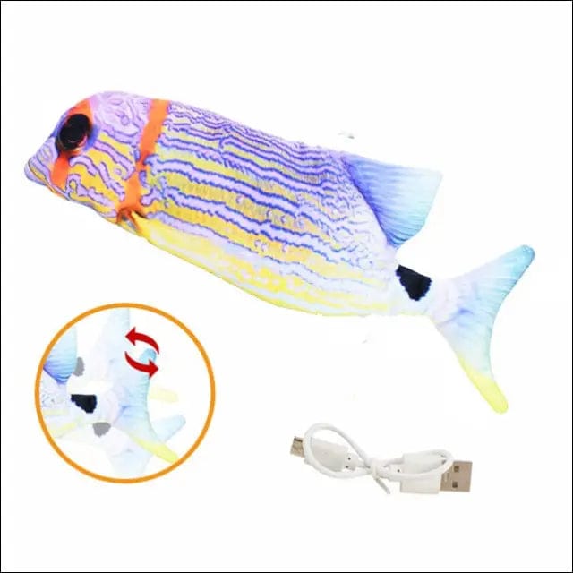 Cat Toy Fish USB Electric Charging Simulation Pet Chew Bite