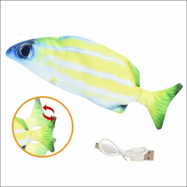 Cat Toy Fish USB Electric Charging Simulation Pet Chew Bite