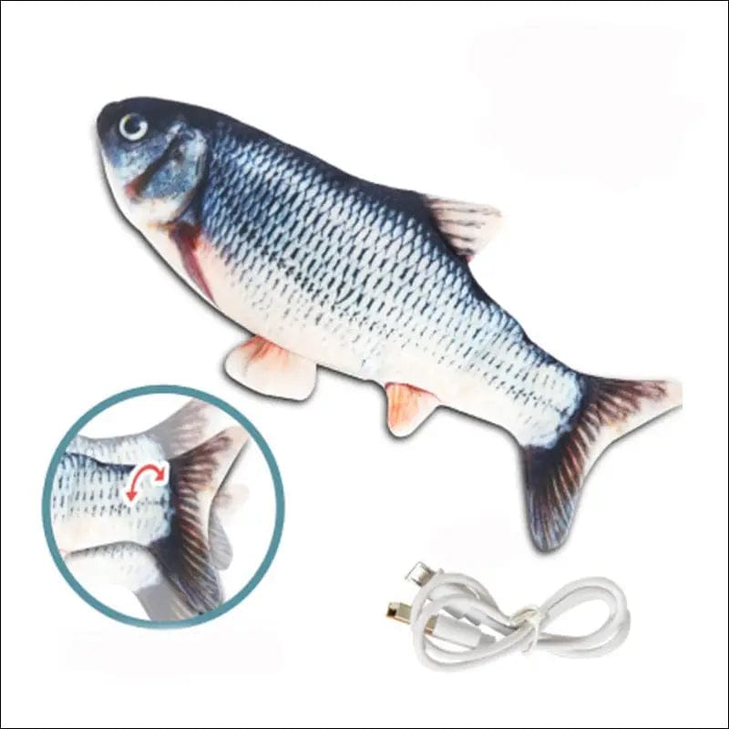 Cat Toy Fish USB Electric Charging Simulation Pet Chew Bite