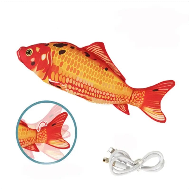Cat Toy Fish USB Electric Charging Simulation Pet Chew Bite