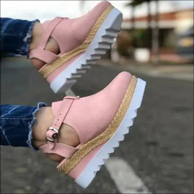 Causal Wedge Heel Platform - Pink / 43 - 17225042-pink-43