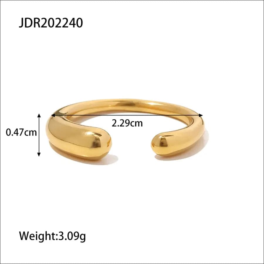 Cheap Stainless Steel Jewelry Rings Set For Women 18k Gold