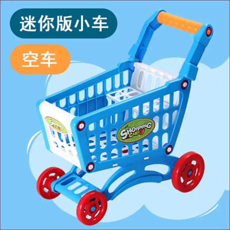 Children’s shopping cart home toy simulation baby cut fruit