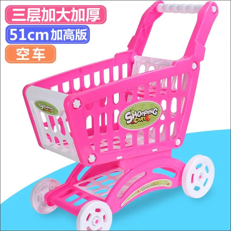 Children’s shopping cart home toy simulation baby cut fruit