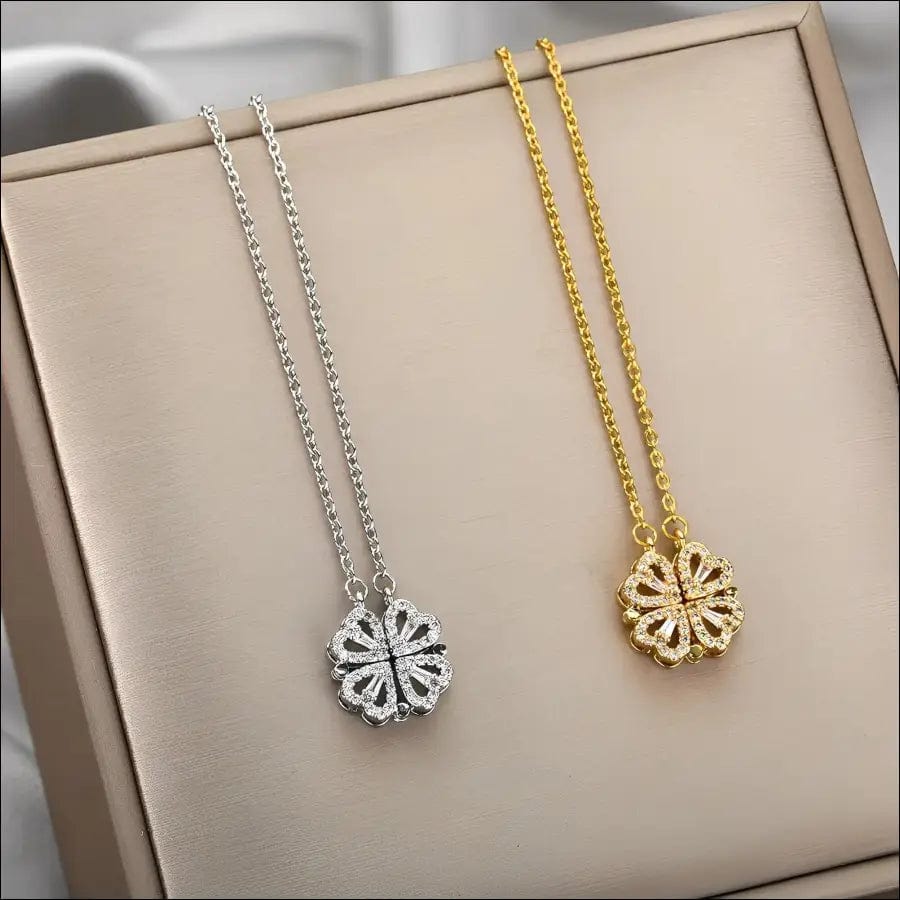 Clover™ - Klaver en harten ketting - 90660068-goud BROKER