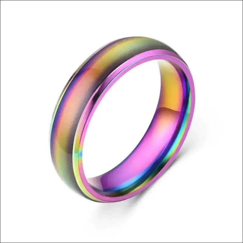 Color Changing Rings Stainless Steel Ring Mood Emotion